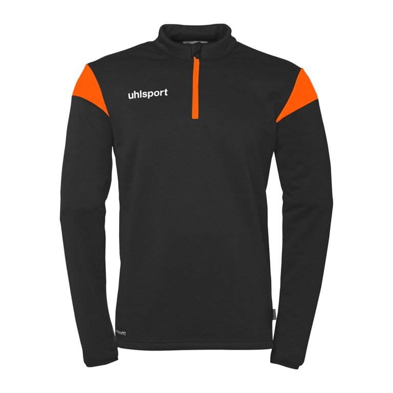 uhlsport Langarmshirt Ziptop Squad 27 (Stehkragen) schwarz/orange Herren