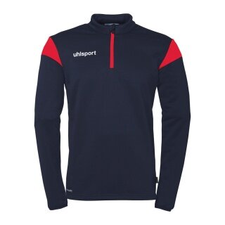 uhlsport Langarmshirt Ziptop Squad 27 (Stehkragen) marineblau/rot Herren