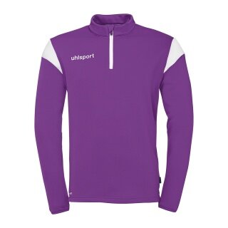 uhlsport Langarmshirt Ziptop Squad 27 (Stehkragen) violett/weiss Herren