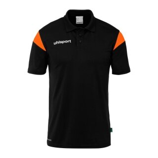 uhlsport Sport-Polo Squad 27 (100% rec. Polyester) schwarz/orange Kinder