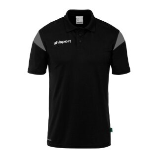 uhlsport Sport-Polo Squad 27 (100% rec. Polyester) schwarz/anthrazitgrau Kinder