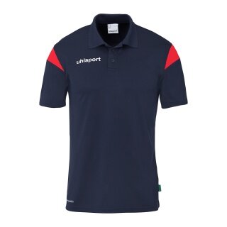 uhlsport Sport-Polo Squad 27 (100% rec. Polyester) marineblau/rot Kinder