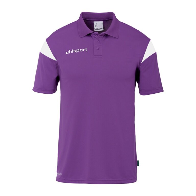 uhlsport Sport-Polo Squad 27 (100% rec. Polyester) violett/weiss Herren