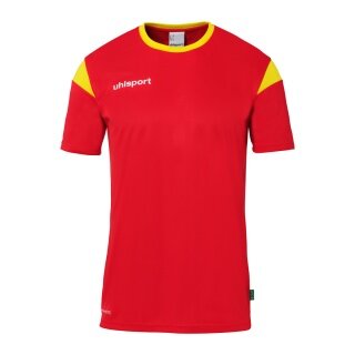 uhlsport Sport-Tshirt Squad 27 (100% Polyester) rot/gelb Herren
