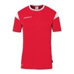 uhlsport Sport-Tshirt Squad 27 (100% Polyester) rot/weiss Herren
