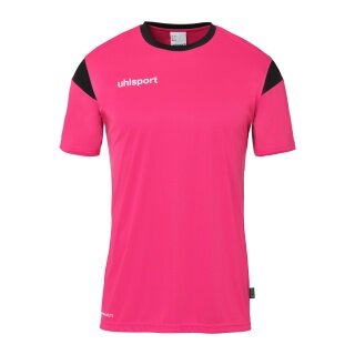 uhlsport Sport-Tshirt Squad 27 (100% Polyester) rosa/schwarz Kinder