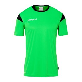 uhlsport Sport-Tshirt Squad 27 (100% Polyester) neongrün/schwarz Kinder
