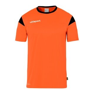 uhlsport Sport-Tshirt Squad 27 (100% Polyester) orange/schwarz Kinder