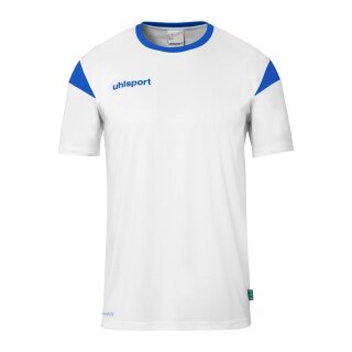 uhlsport Sport-Tshirt Squad 27 (100% Polyester) weiss/azurblau Kinder