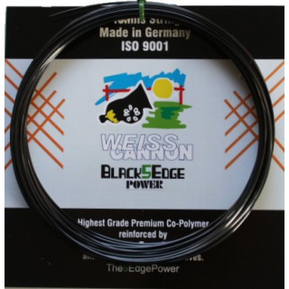 WeissCannon Tennissaite Black5Edge 1.24 (Haltbarkeit+Spin) schwarz 12m Set